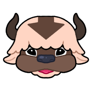 Front view of appa from avatar the last airbender