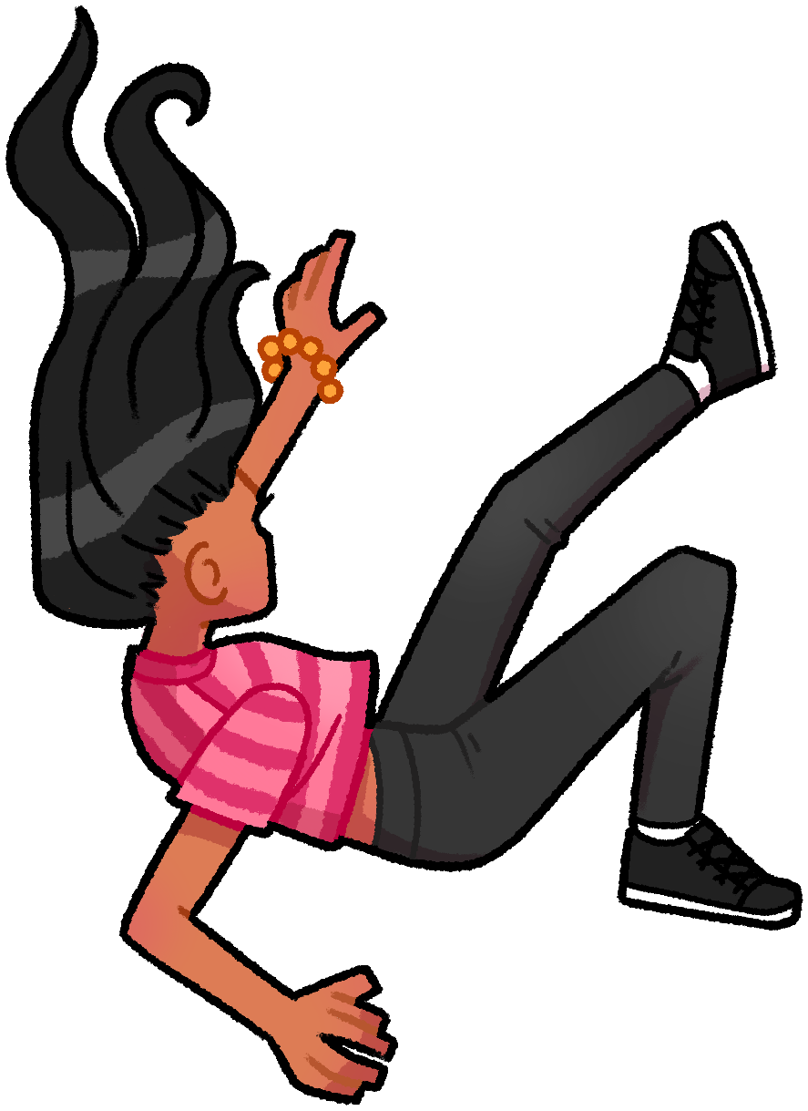 Teenage Roothie falling